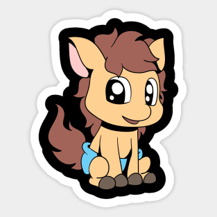 Kawaii Baby Pony Sticker